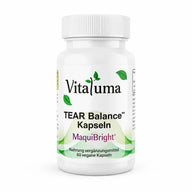 Vitaluma TEAR Balance mit MaquiBright und 60 veganen Kapseln als Nahrungsergänzungsmittel im Produktfoto