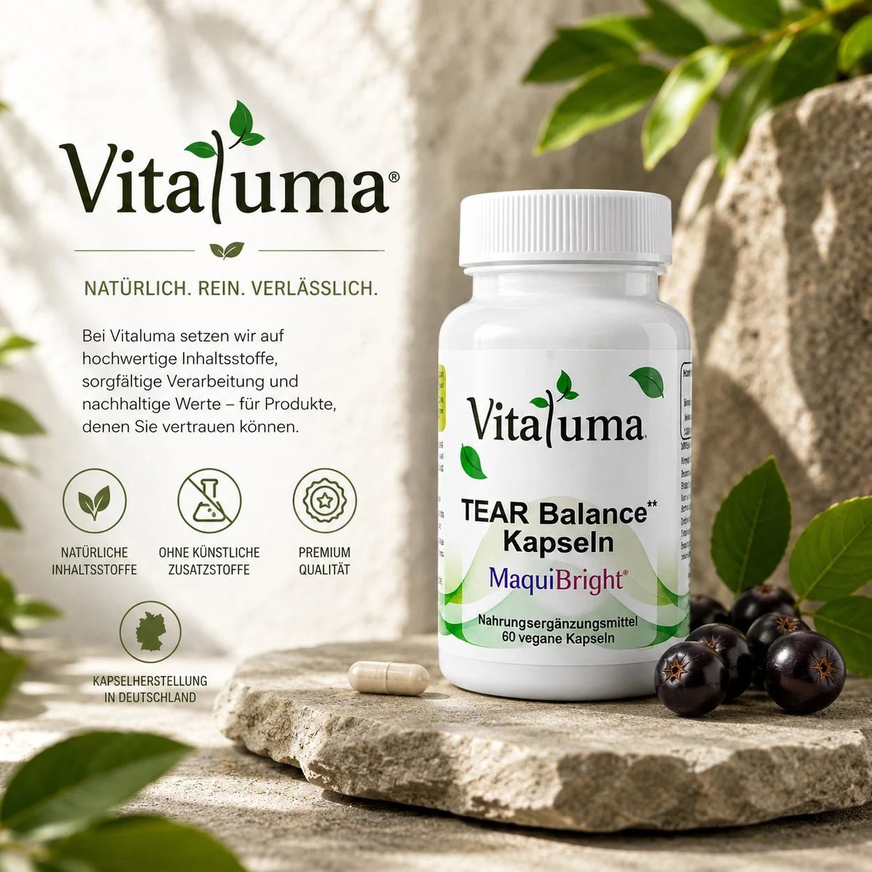 TEAR Balance mit MaquiBright® - 60 vegane Kapseln - Vitaluma®