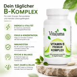 Vitamin B Komplex - 90 Kapseln - Vitaluma®