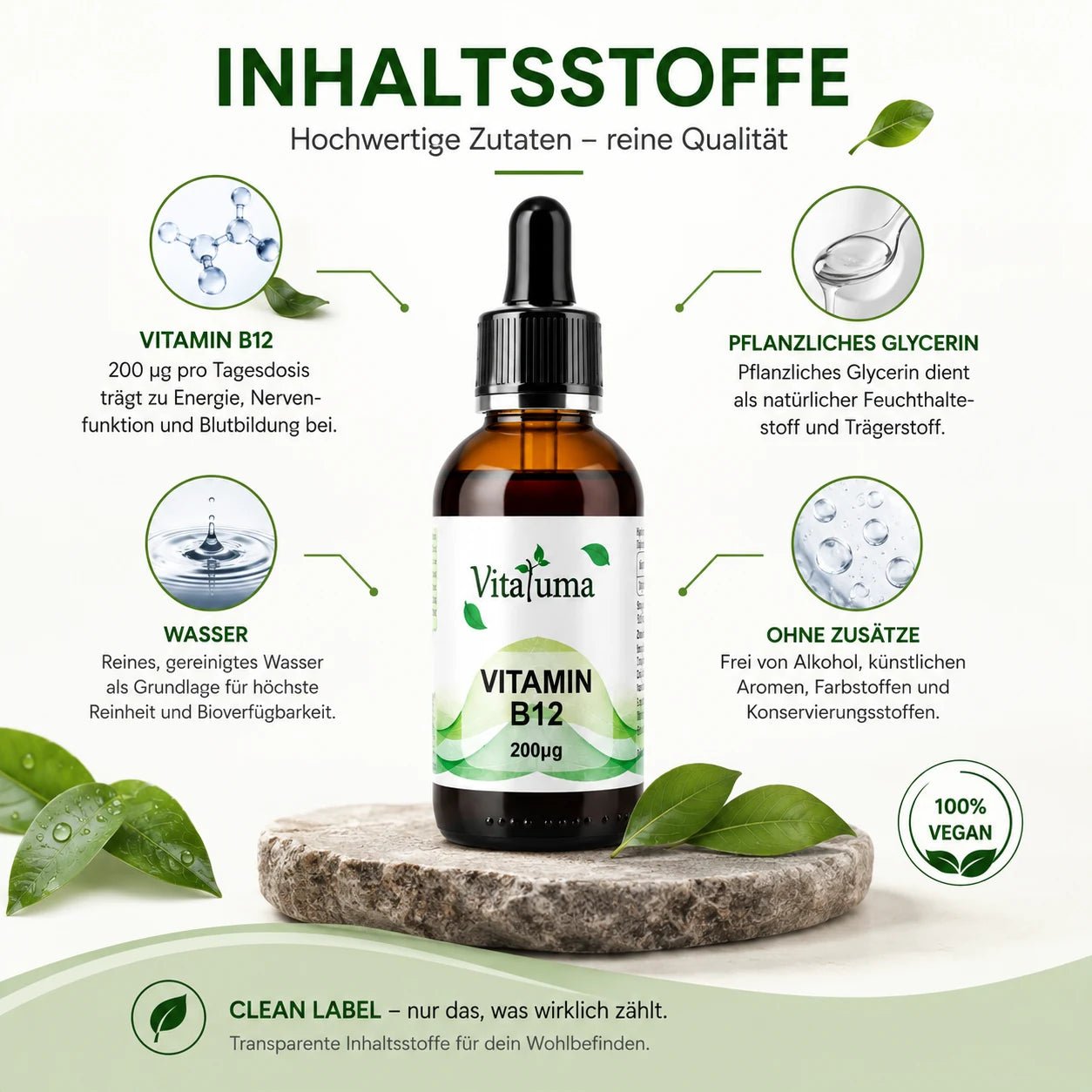 Vitamin B12 Tropfen (50ml) - Vitaluma®