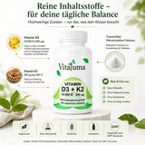 Vitamin D3 + K2 – 365 Tabletten - Vitaluma®