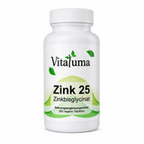 Vitaluma Zink 25 mg Zinkbisglycinat mit 365 Tabletten als Nahrungsergänzungsmittel im Produktfoto