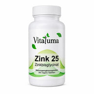 Vitaluma Zink 25 mg Zinkbisglycinat mit 365 Tabletten als Nahrungsergänzungsmittel im Produktfoto